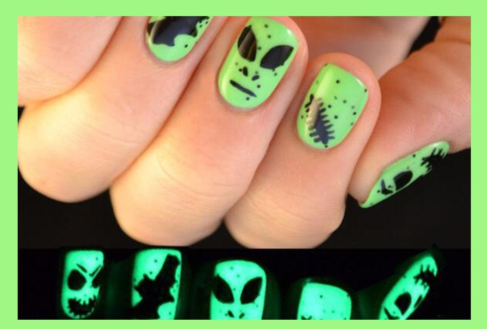 【Halloween nail】24pcs press-on nail with present and toolkit - Cherrylulu Beauty