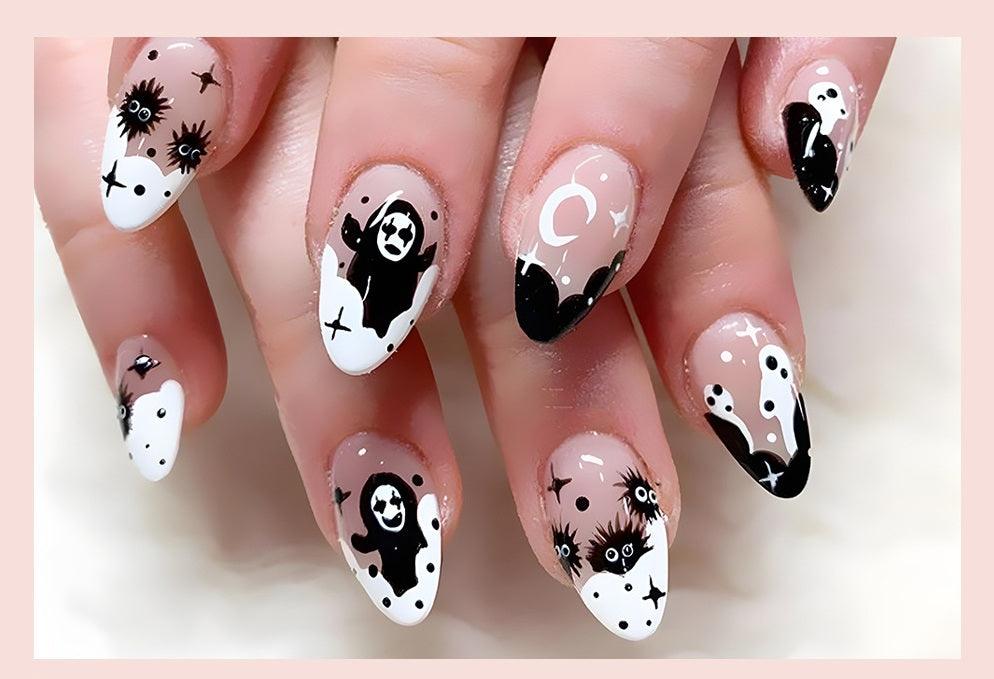 【Halloween nail】24pcs press-on nail with present and toolkit - Cherrylulu Beauty