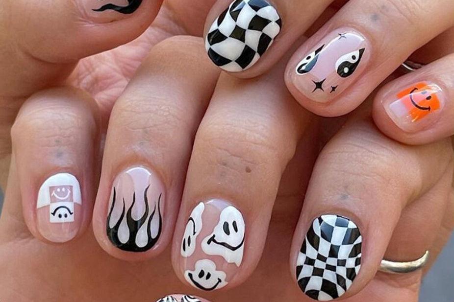 【Halloween nail】24pcs press-on nail with present and toolkit - Cherrylulu Beauty